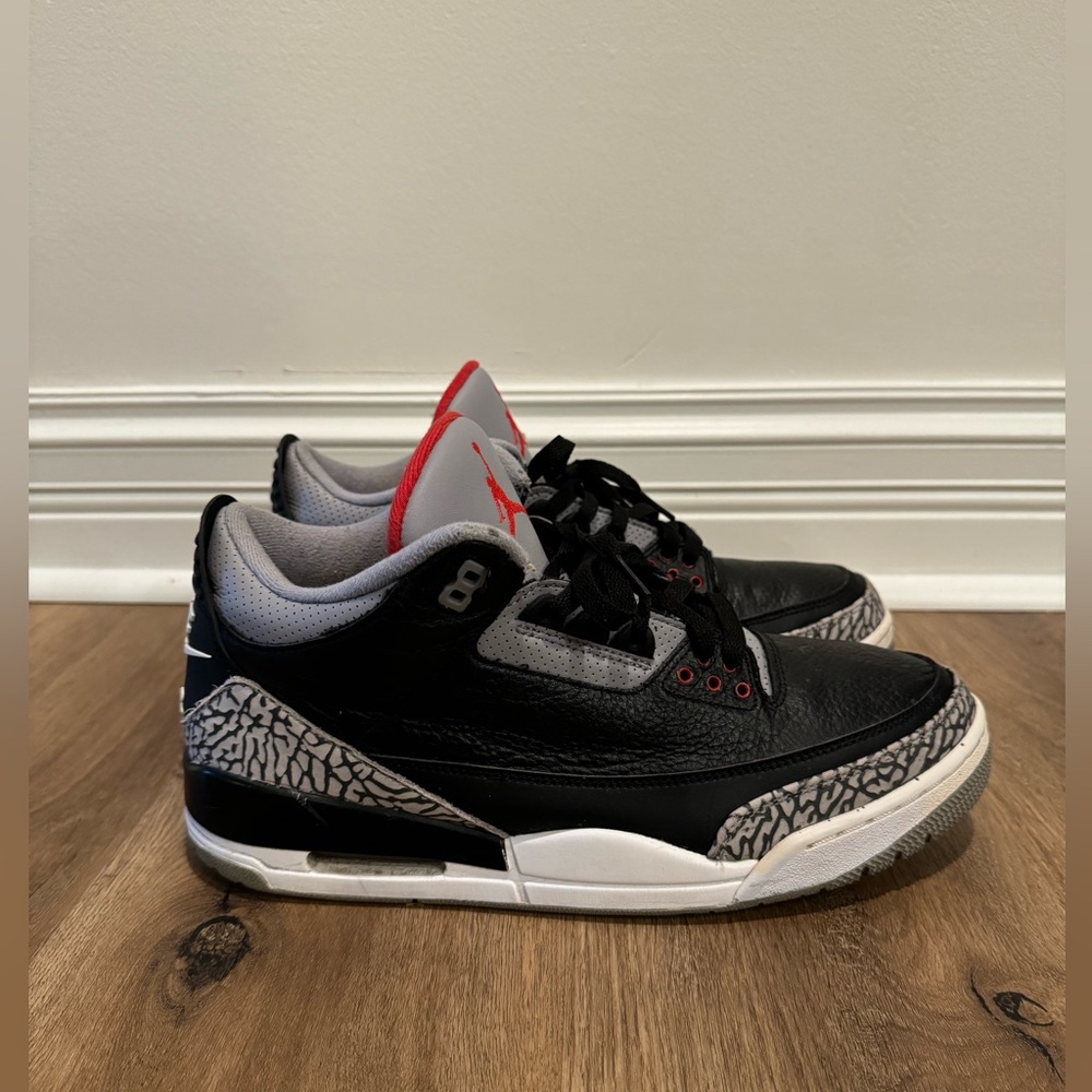 Pre-owned Men's Air Jordan 3 Retro "Black Cement" 2018 Size 12